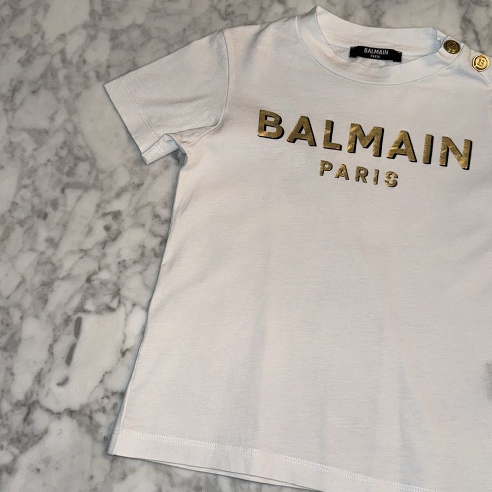 BALMAIN LOGO PRINTED CREWNECK 4Y - Picture 4 of 8